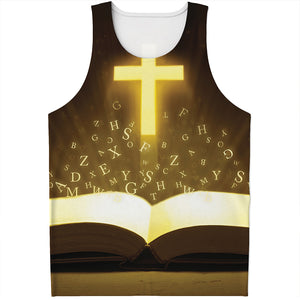 Christian Holy Bible Print Men's Tank Top