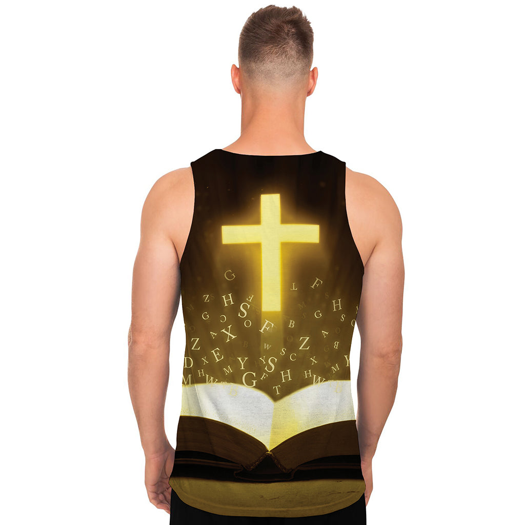 Christian Holy Bible Print Men's Tank Top