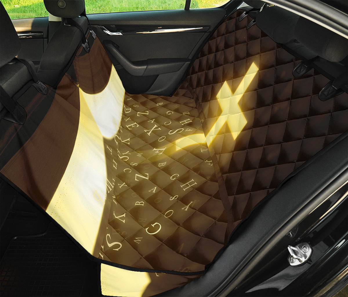 Christian Holy Bible Print Pet Car Back Seat Cover