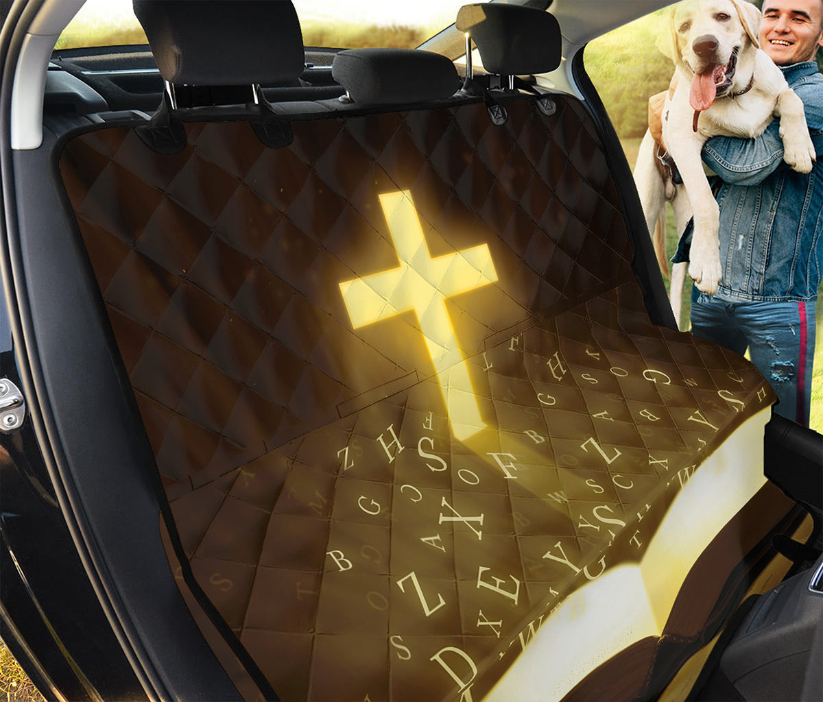 Christian Holy Bible Print Pet Car Back Seat Cover