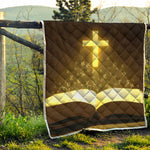 Christian Holy Bible Print Quilt