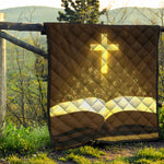 Christian Holy Bible Print Quilt