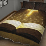 Christian Holy Bible Print Quilt Bed Set