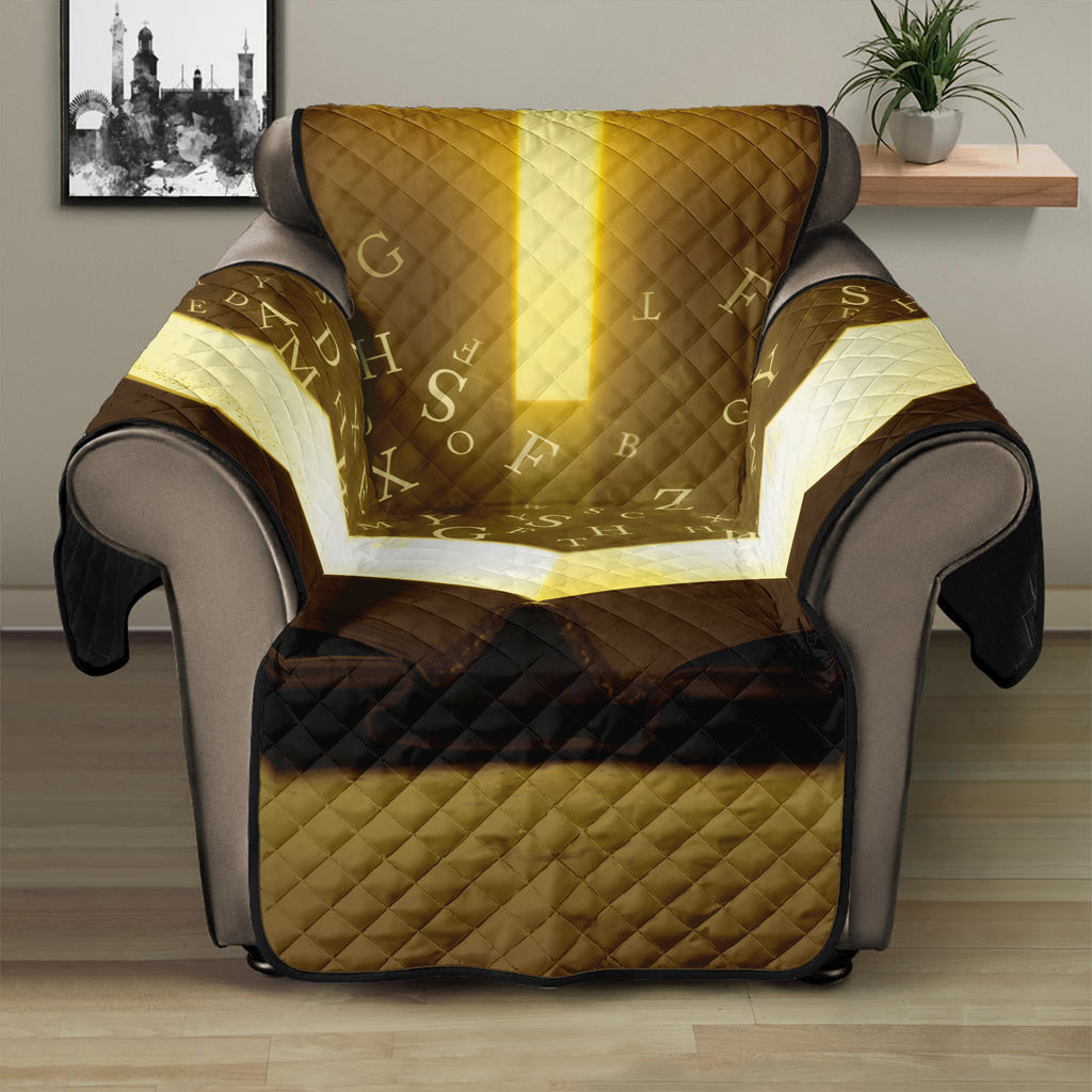 Christian Holy Bible Print Recliner Protector