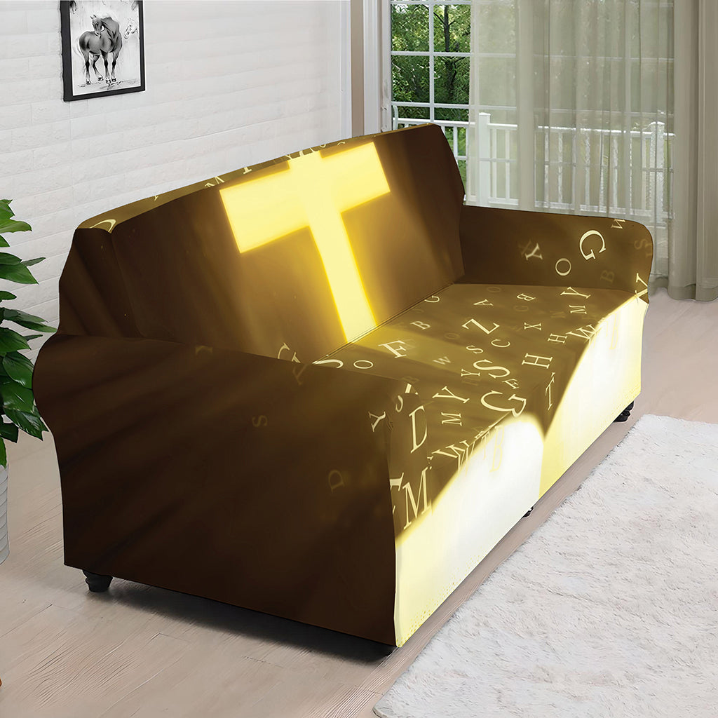 Christian Holy Bible Print Sofa Cover