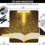 Christian Holy Bible Print Sofa Protector