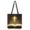 Christian Holy Bible Print Tote Bag