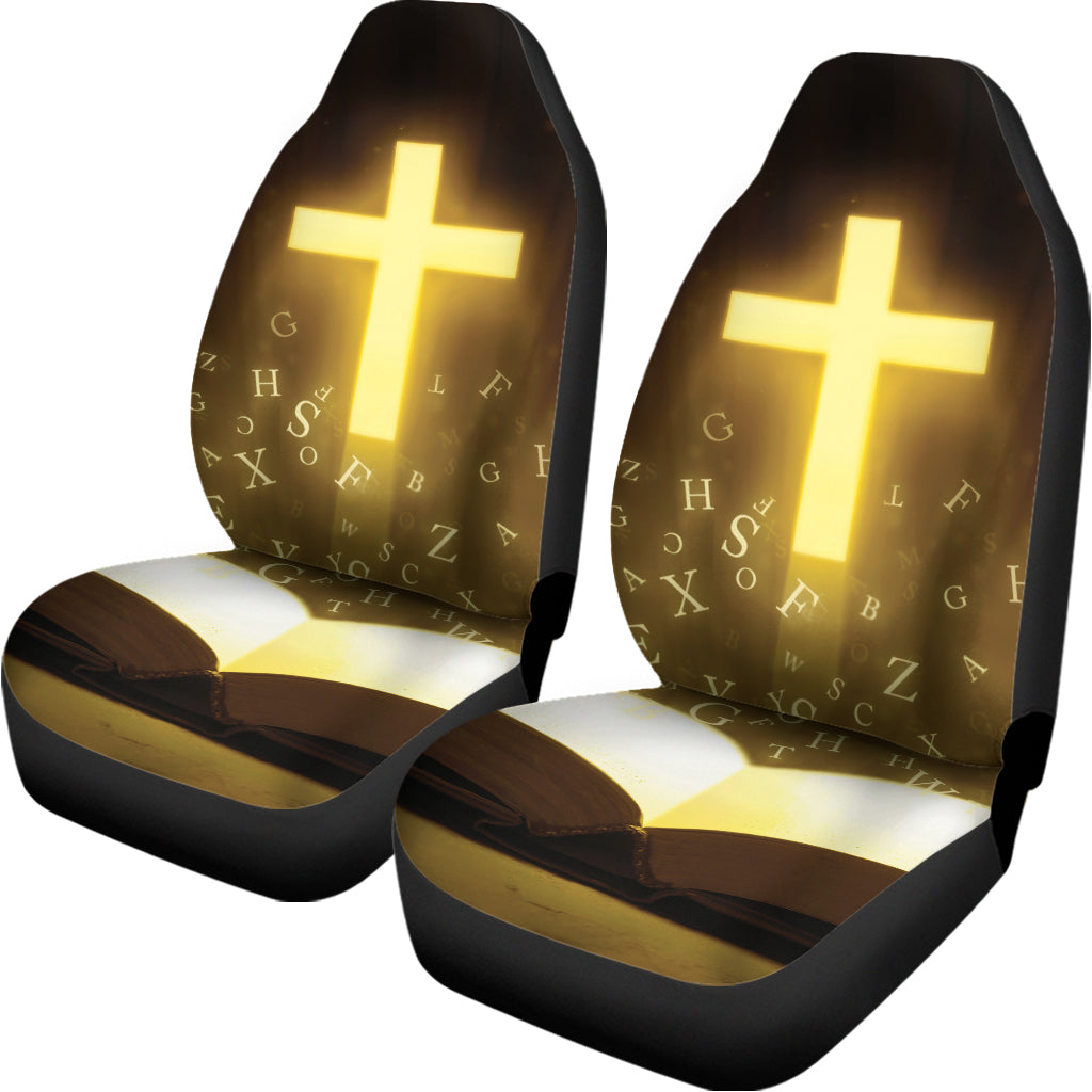 Christian Holy Bible Print Universal Fit Car Seat Covers