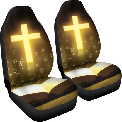 Christian Holy Bible Print Universal Fit Car Seat Covers