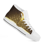 Christian Holy Bible Print White High Top Shoes