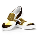 Christian Holy Bible Print White Slip On Sneakers