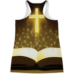 Christian Holy Bible Print Women's Racerback Tank Top