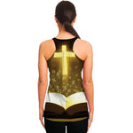 Christian Holy Bible Print Women's Racerback Tank Top