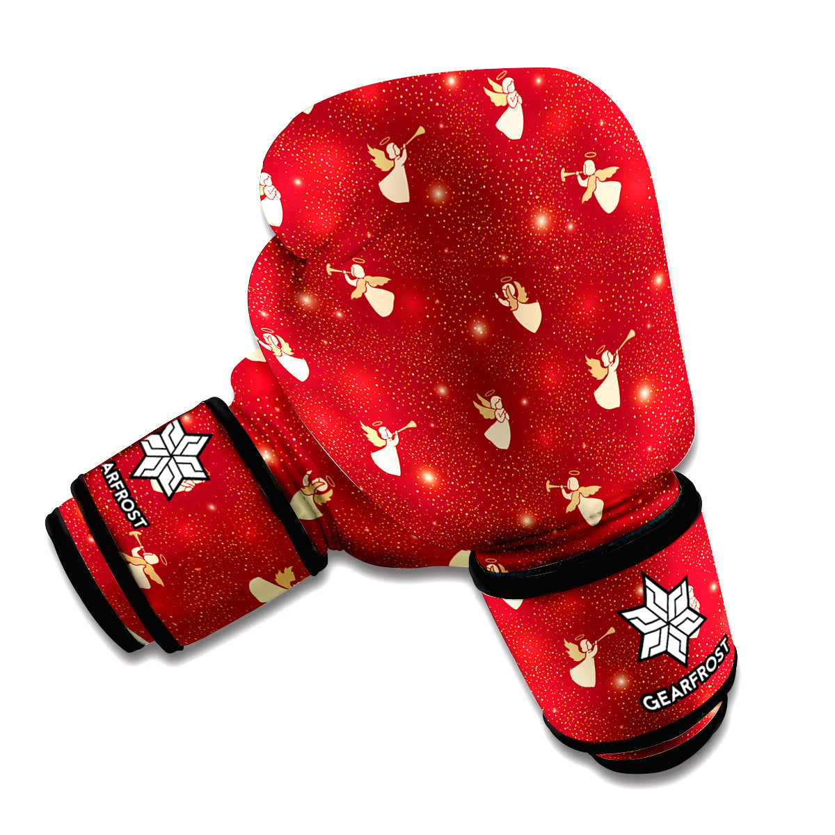 Christmas Angel Pattern Print Boxing Gloves