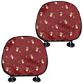 Christmas Angel Pattern Print Car Headrest Covers