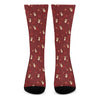 Christmas Angel Pattern Print Crew Socks