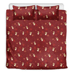 Christmas Angel Pattern Print Duvet Cover Bedding Set