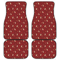 Christmas Angel Pattern Print Front and Back Car Floor Mats