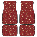 Christmas Angel Pattern Print Front and Back Car Floor Mats