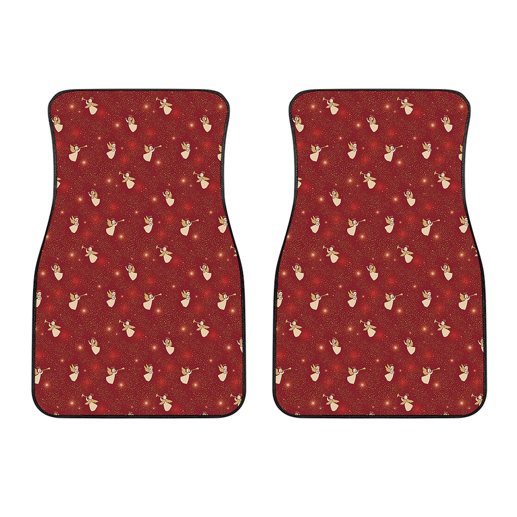 Christmas Angel Pattern Print Front Car Floor Mats