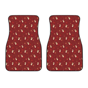 Christmas Angel Pattern Print Front Car Floor Mats