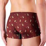 Christmas Angel Pattern Print Men's Boxer Briefs
