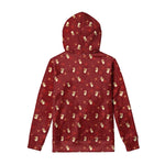 Christmas Angel Pattern Print Pullover Hoodie