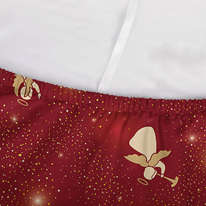 Christmas Angel Pattern Print Sofa Cover
