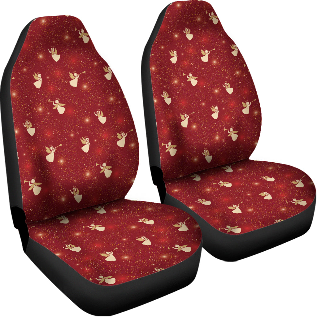 Christmas Angel Pattern Print Universal Fit Car Seat Covers