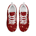 Christmas Angel Pattern Print White Sneakers