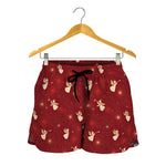Christmas Angel Pattern Print Women's Shorts