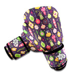 Christmas Baubles Pattern Print Boxing Gloves