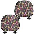Christmas Baubles Pattern Print Car Headrest Covers
