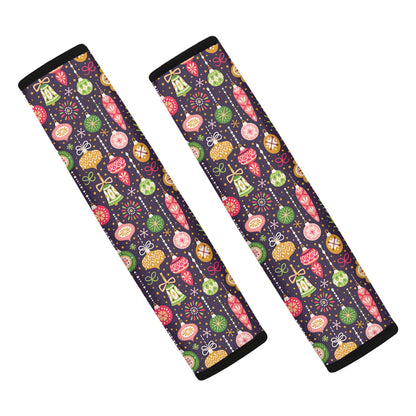 Christmas Baubles Pattern Print Car Seat Belt Covers
