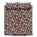 Christmas Baubles Pattern Print Duvet Cover Bedding Set