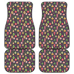 Christmas Baubles Pattern Print Front and Back Car Floor Mats