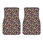 Christmas Baubles Pattern Print Front Car Floor Mats