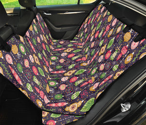 Christmas Baubles Pattern Print Pet Car Back Seat Cover