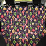 Christmas Baubles Pattern Print Pet Car Back Seat Cover