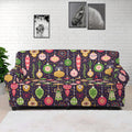 Christmas Baubles Pattern Print Sofa Cover
