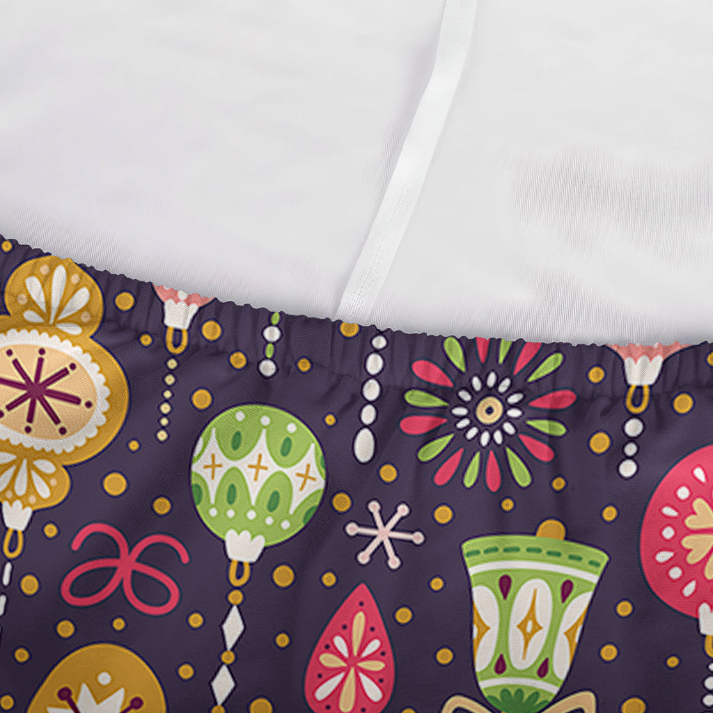 Christmas Baubles Pattern Print Sofa Cover