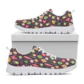 Christmas Baubles Pattern Print White Running Shoes