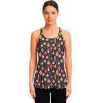 Christmas Baubles Pattern Print Women's Racerback Tank Top