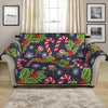 Christmas Berry And Candy Pattern Print Loveseat Protector