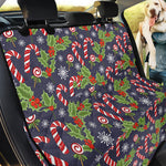 Christmas Berry And Candy Pattern Print Pet Car Back Seat Cover