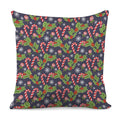 Christmas Berry And Candy Pattern Print Pillow Cover