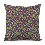 Christmas Berry And Candy Pattern Print Pillow Cover