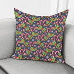 Christmas Berry And Candy Pattern Print Pillow Cover