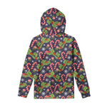 Christmas Berry And Candy Pattern Print Pullover Hoodie