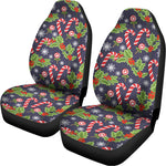 Christmas Berry And Candy Pattern Print Universal Fit Car Seat Covers